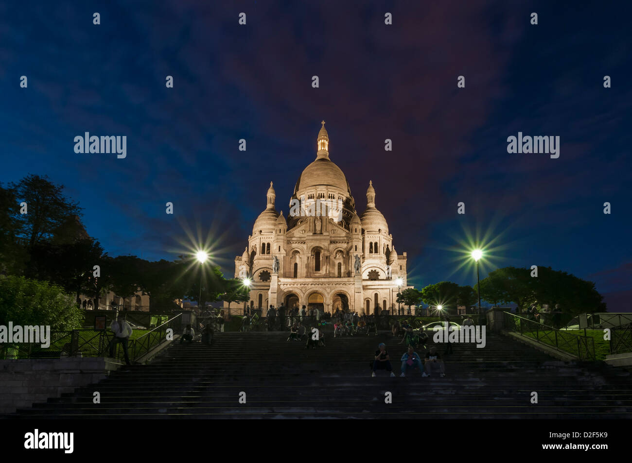 La Basilica del Sacro Cuore di Parigi, comunemente noto come Sacré-Coeur basilica,Parigi,Turchia Foto Stock