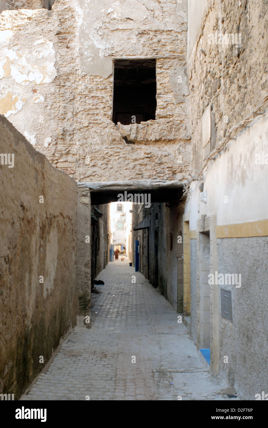 Street nella medina di essaouira marocco Foto Stock