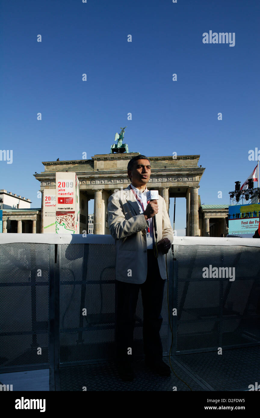 Berlino, Germania, corrispondenti relazioni occasione 20 Anniversario Foto Stock