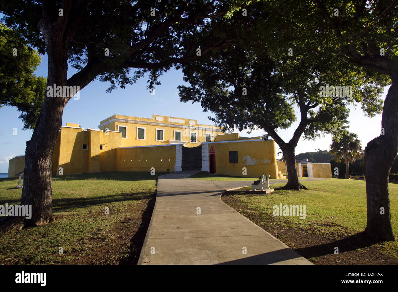 Fort Christiansvaern, Christiansted, St. Croix, Isole Vergini USA, Caraibi Foto Stock