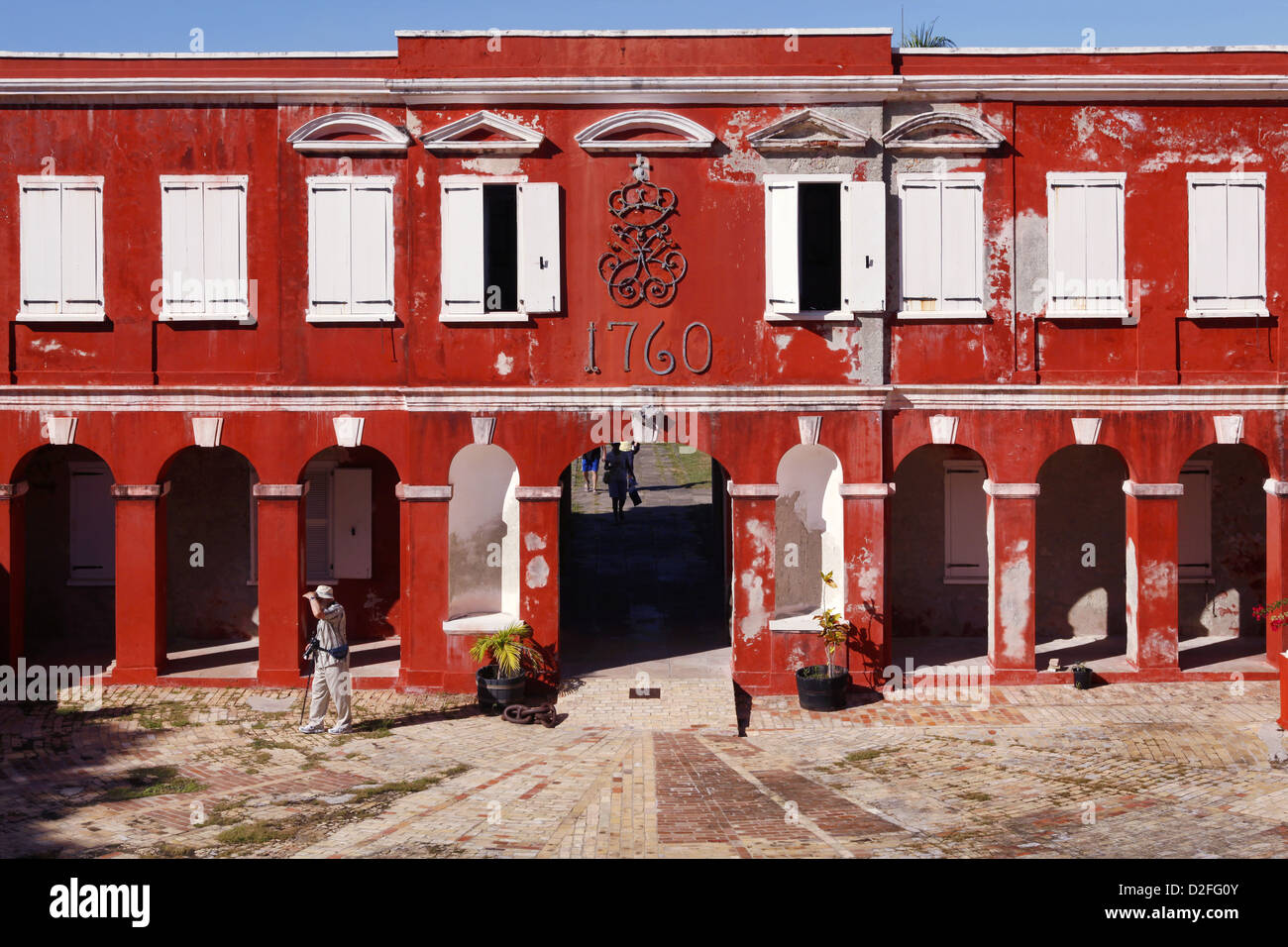 Fort Frederik, Frederiksted, St. Croix, Isole Vergini USA, Caraibi Foto Stock