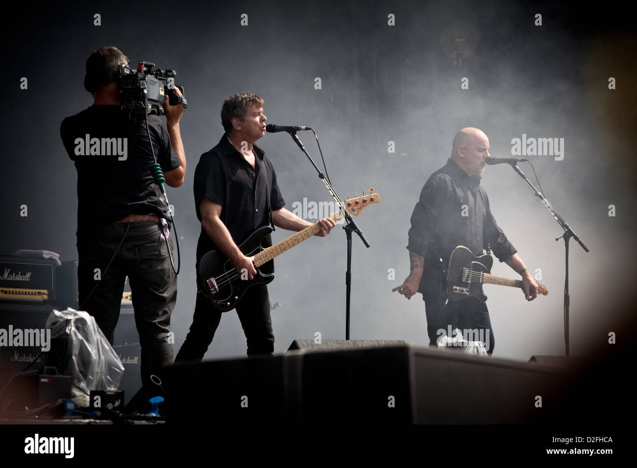 Gli Stranglers performing live al V Festival, Essex, Regno Unito Foto Stock