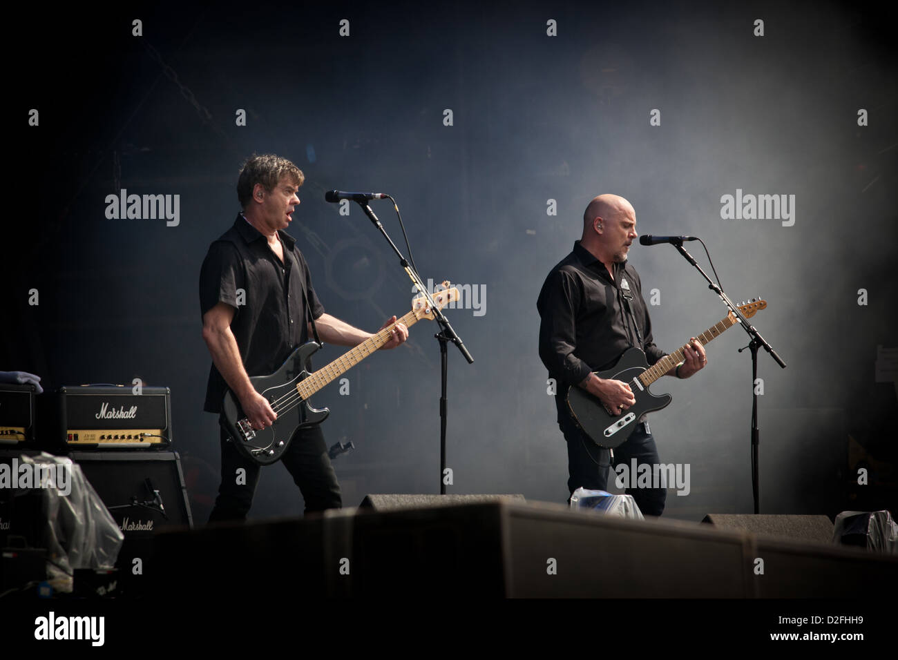 Gli Stranglers performing live al V Festival, Essex, Regno Unito Foto Stock