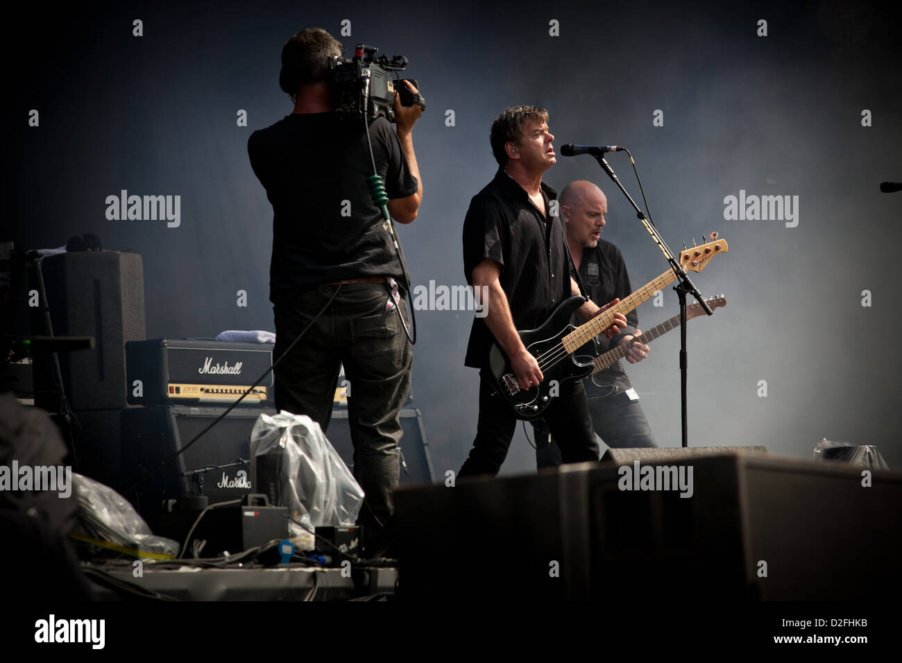 Gli Stranglers performing live al V Festival, Essex, Regno Unito Foto Stock