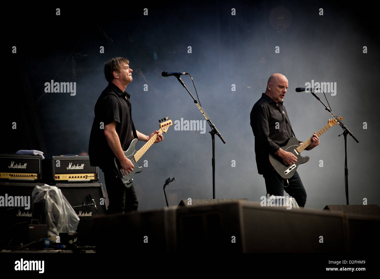 Gli Stranglers performing live al V Festival, Essex, Regno Unito Foto Stock