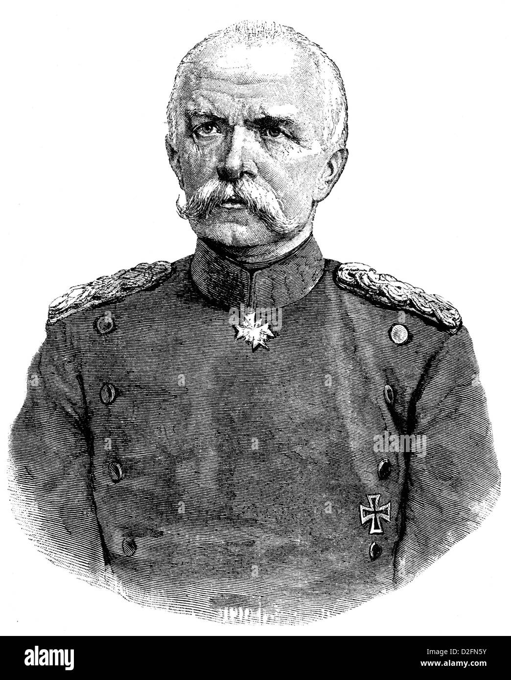 Conte Georg Leo von Caprivi de Caprera de Montecuccoli, 1831-1899, generale prussiano, statista, Cancelliere dell'impero tedesco Foto Stock