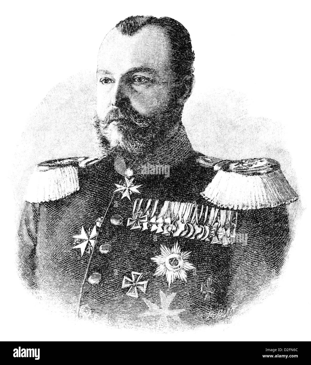 Friedrich III o Friedrich Wilhelm Nikolaus Karl di Prussia, 1831 - 1888, dal nobile casa di Hohenzollern, imperatore tedesco un Foto Stock