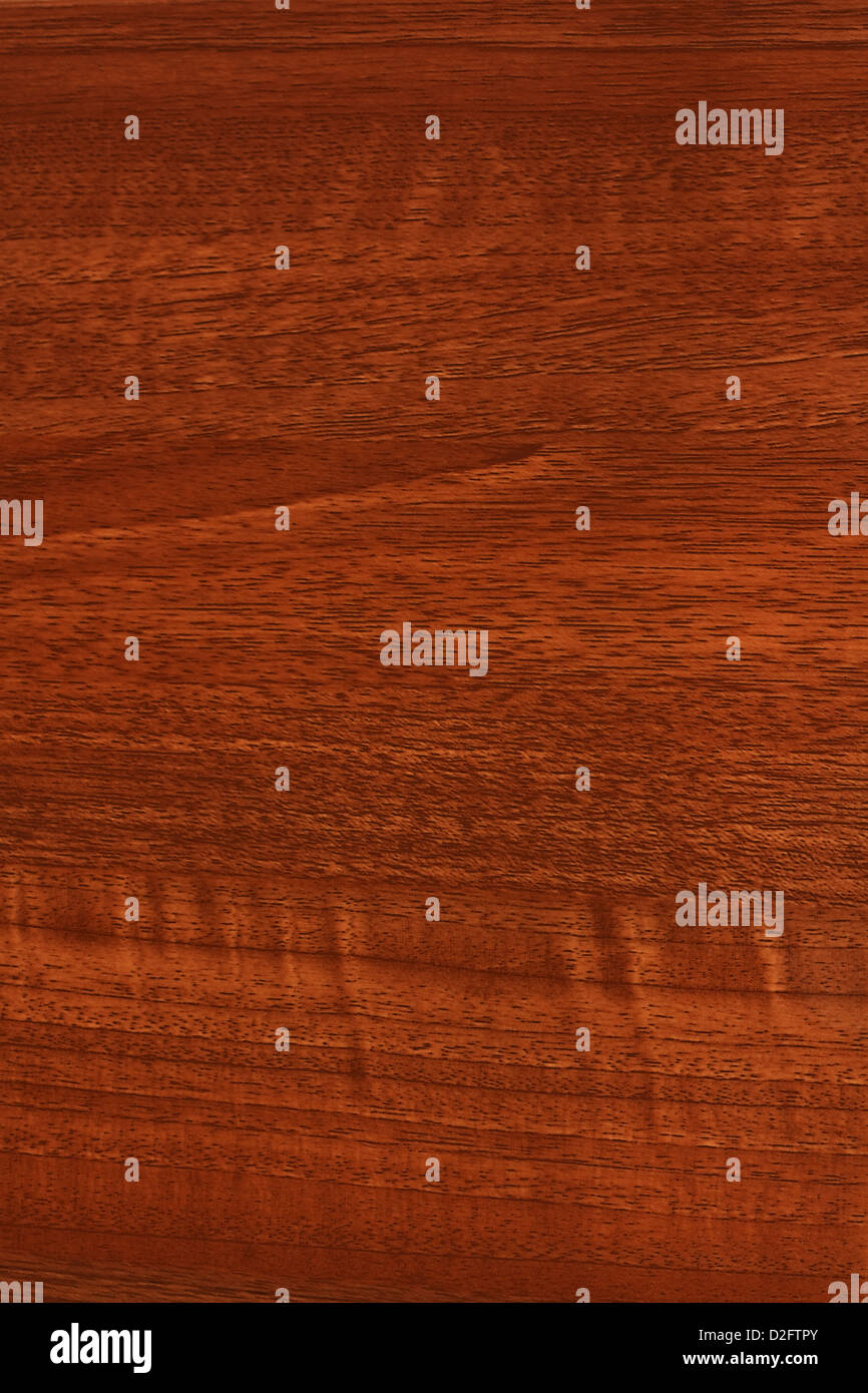 Una chiusura del mahogony, teak o legno tinto il grano per lo sfondo del sito web o di uno sfondo Foto Stock Una chiusura del mahogony, teak o legno tinto il grano per lo sfondo del sito web o di uno sfondo Foto Stock