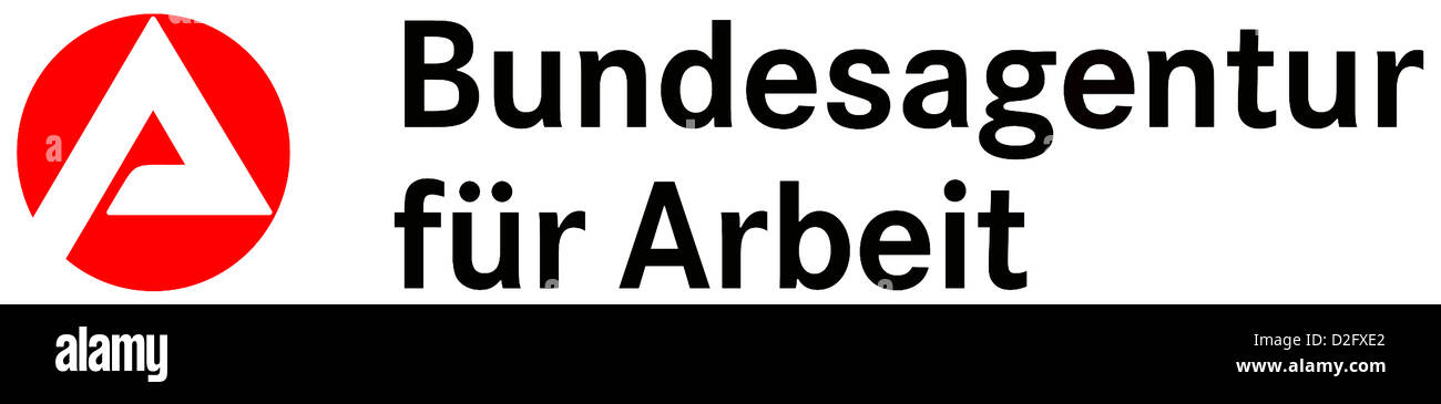 Logo dell'agenzia federale per il lavoro in base a Norimberga. Foto Stock