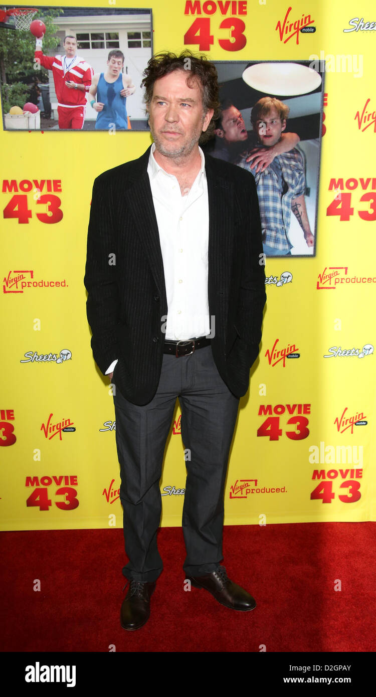 L'attore Timothy Hutton arriva per la premiere del film 'MOVIE 43' a Hollywood's Grauman's Chinese Theatre di Los Angeles, Stati Uniti d'America, 23 gennaio 2013. Foto: Hubert Boesl Foto Stock