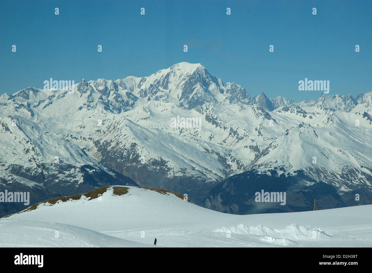 Mont Blanc, Savoie, alpi, Francia, Europa Foto Stock