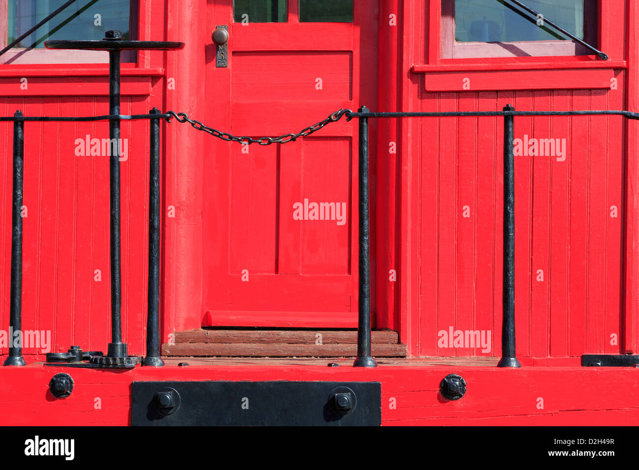 Il Caboose presso la Colorado Railroad Museum,Golden,Colorado,USA Foto Stock