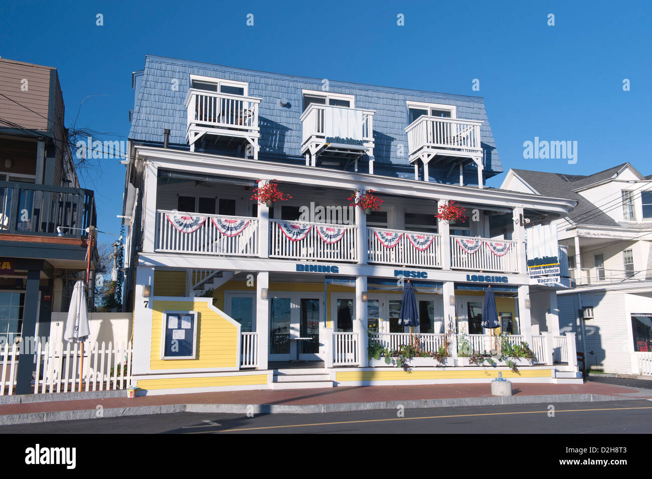 "Inn on the Blues", York Beach, Maine, Stati Uniti d'America. Foto Stock