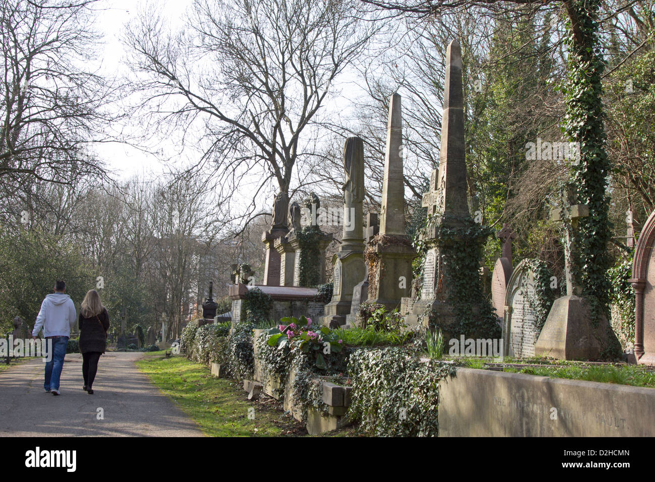 Il cimitero di Highgate - Camden - Londra Foto Stock