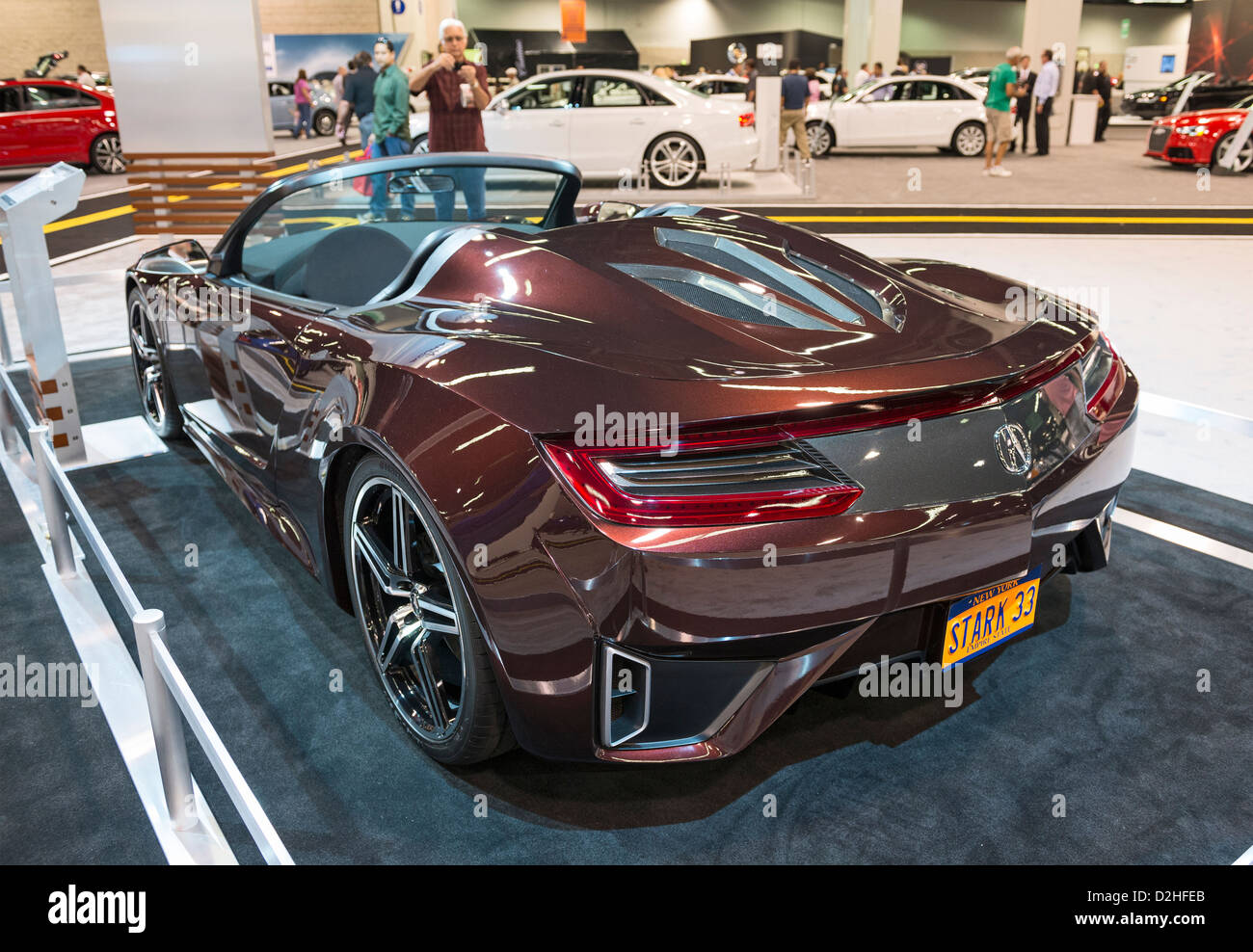 La Acura NSX Concept convertibili su Orange County International Auto Show. Foto Stock