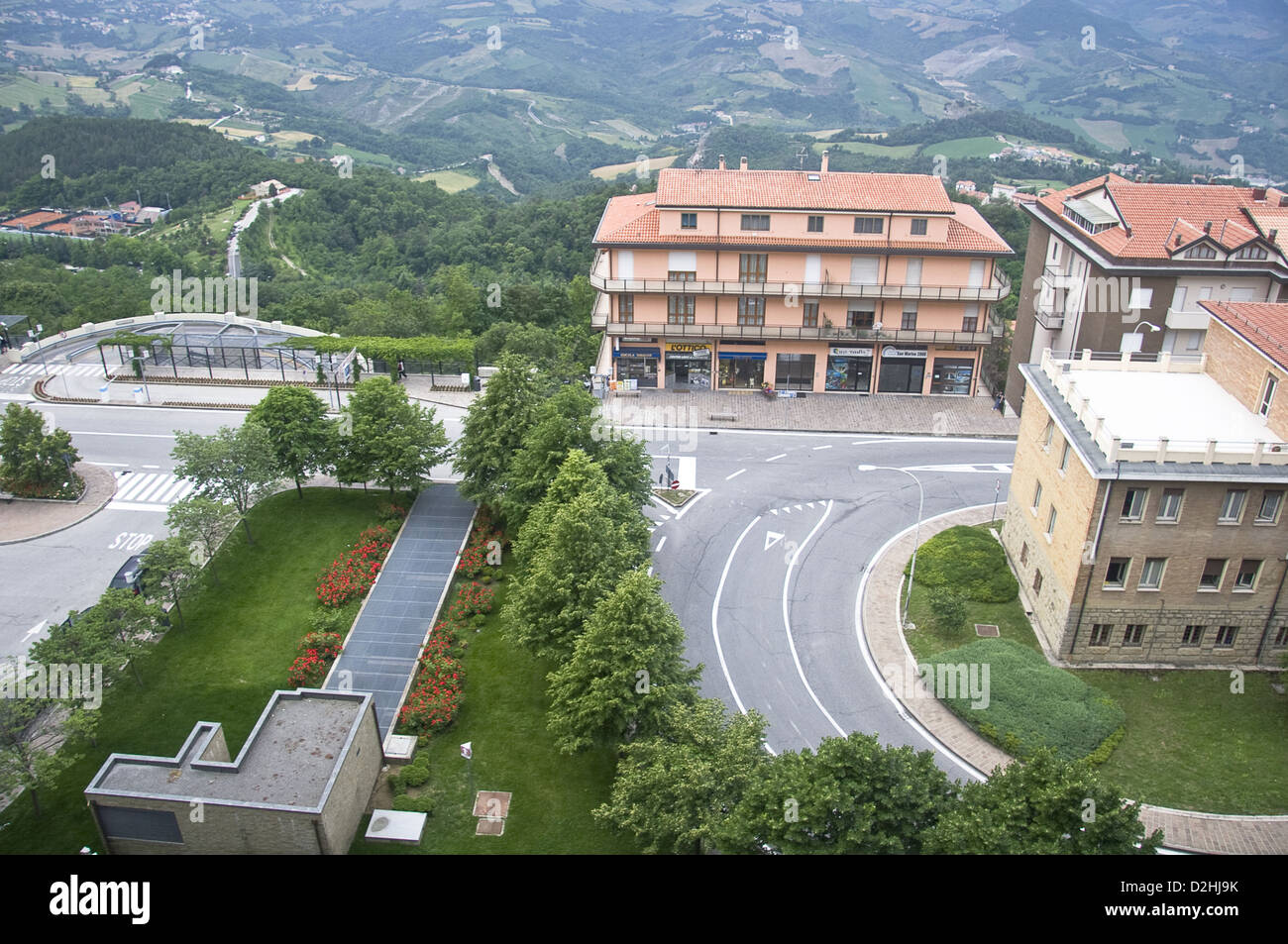 San-Marino - Bird-eye Foto Stock