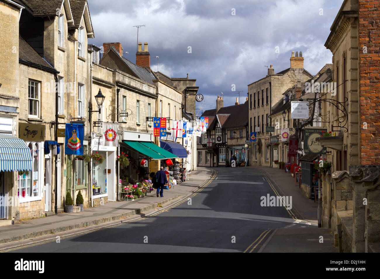 Winchcombe street scene, Cotswolds, Gloucestershire, England, Regno Unito Foto Stock