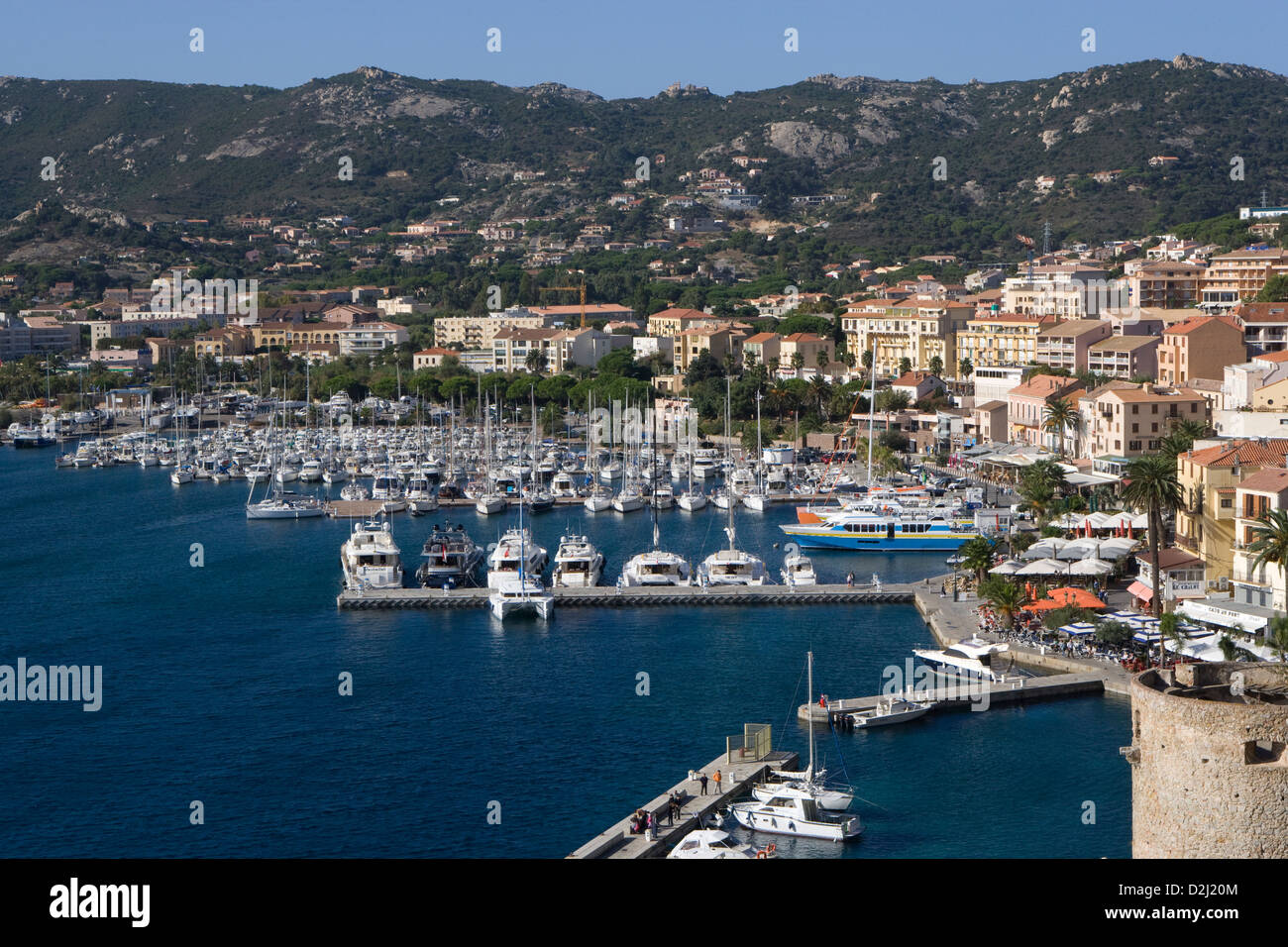 Corsica: Calvi marina Foto Stock