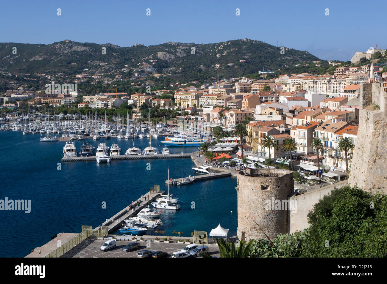 Corsica: Calvi marina Foto Stock