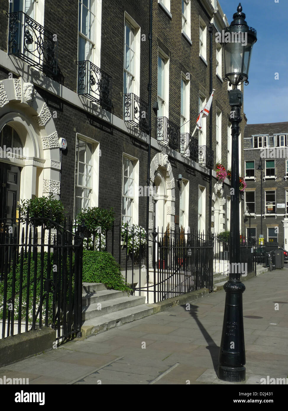 Case in stile georgiano, Bedford Square, Londra Foto Stock