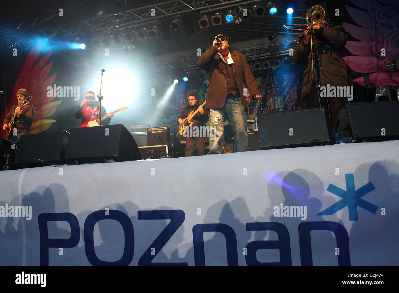 Poznan, Polonia, Posen ska band MR Z UB al concerto annuale di beneficenza per i bambini bisognosi Foto Stock