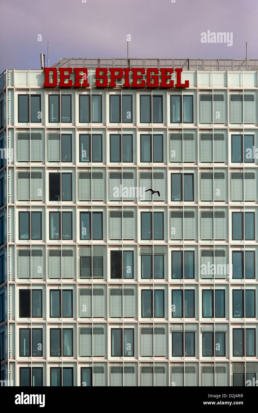 Amburgo, Germania, lo specchio-house di HafenCity Foto Stock