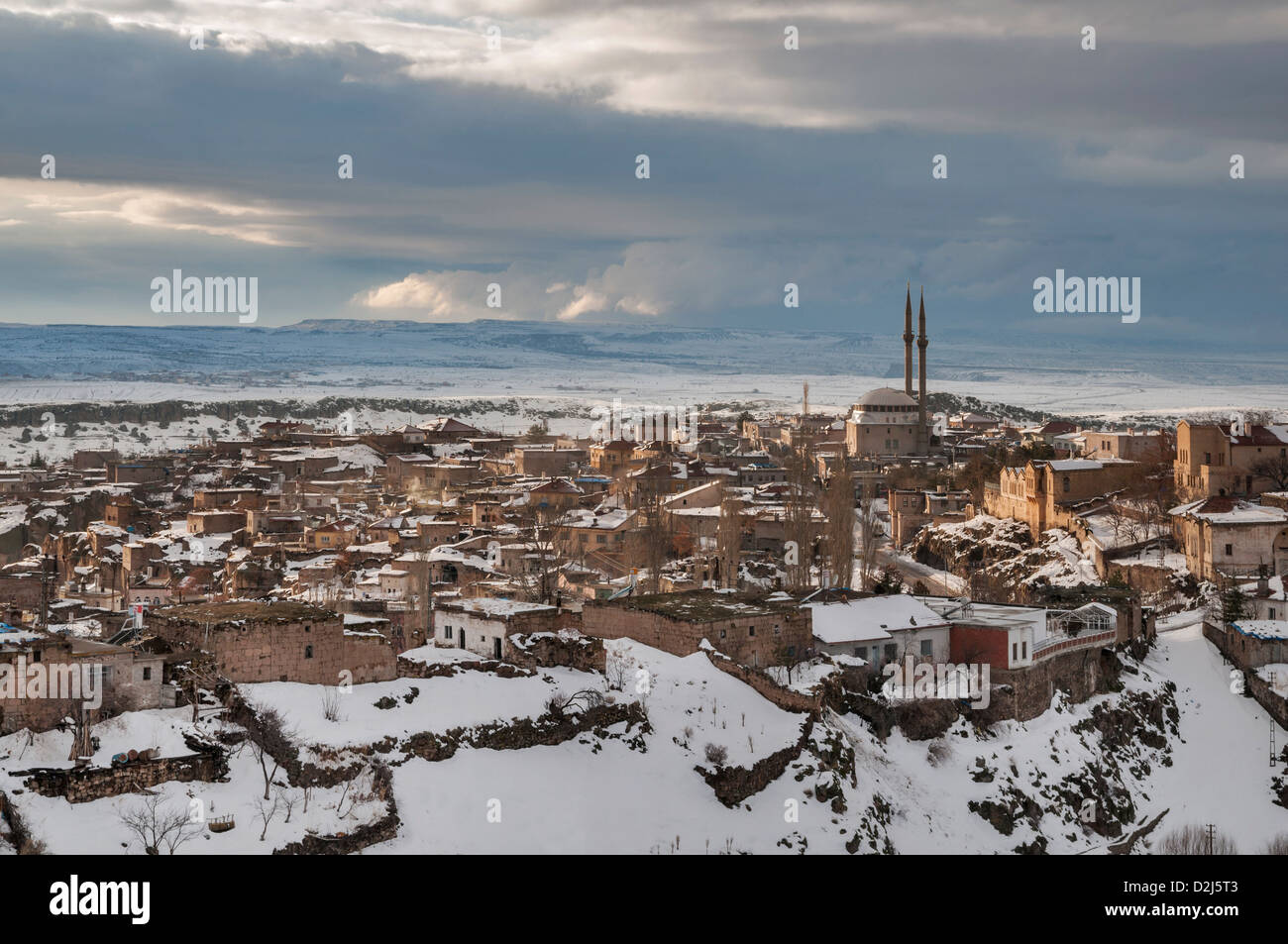 Guzelyurt, precedentemente Gelveri, è una città e il quartiere di Aksaray Provincia in Anatolia centrale regione della Turchia Foto Stock