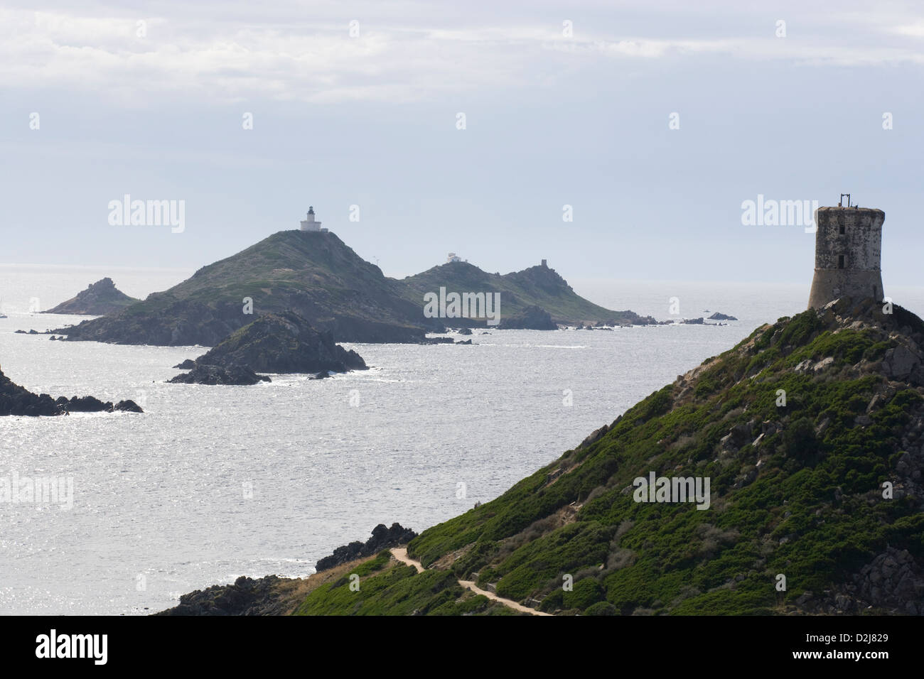 Corsica: Golfe de Ajaccio - Iles Sanguinaires Foto Stock