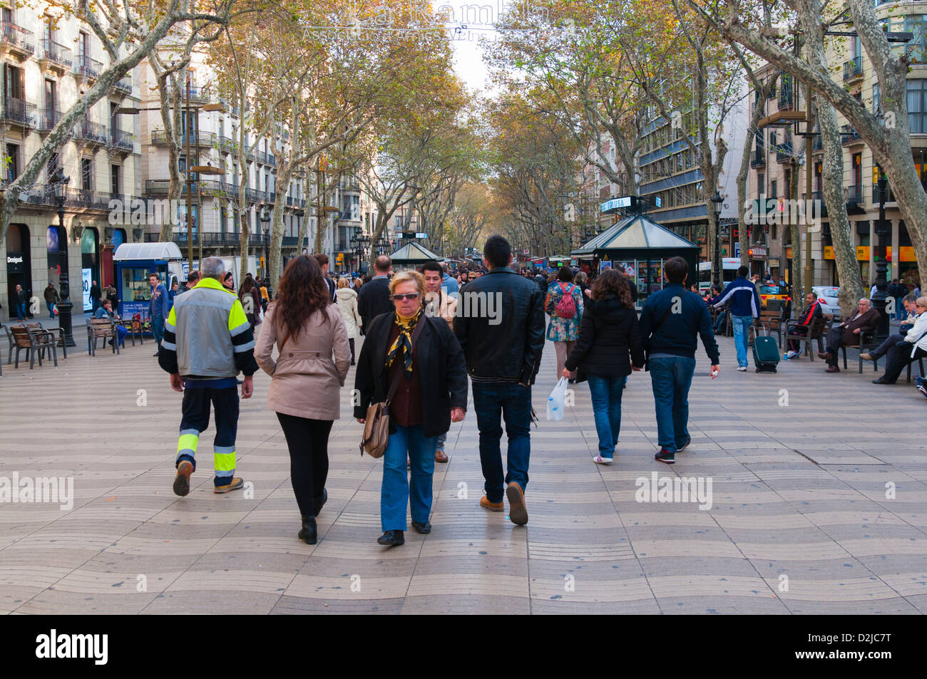 La Rambla, Barcelona, Catalunya (Catalogna) (Cataluña), Spagna, Europa Foto Stock