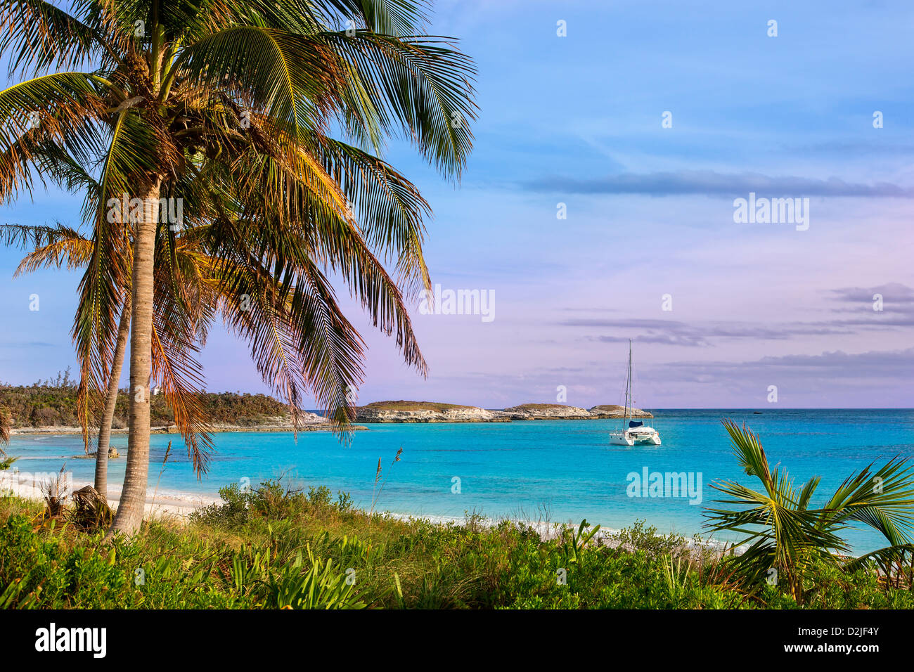 Bahamas, Eleuthera Island Lighthouse Bay Foto Stock