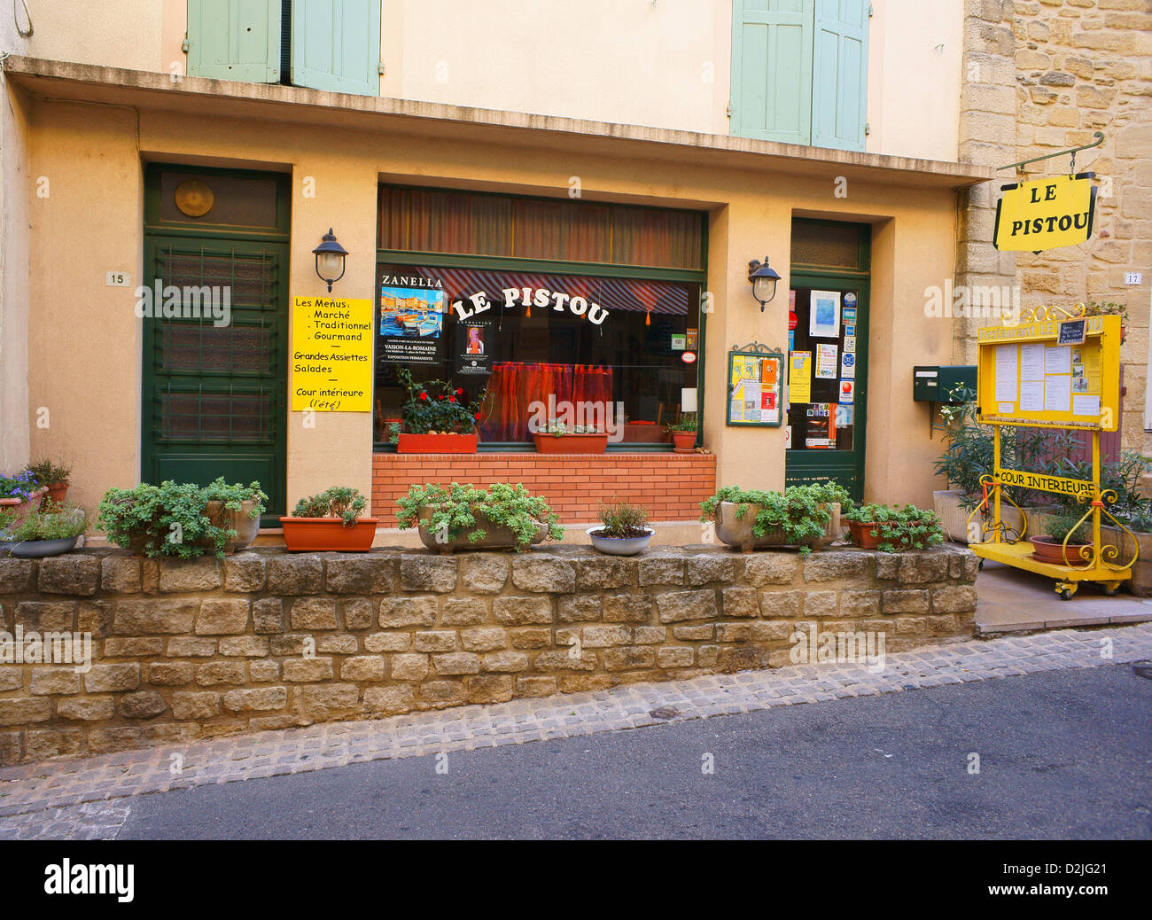 Chateauneuf du Pape Vaucluse Provence Foto Stock