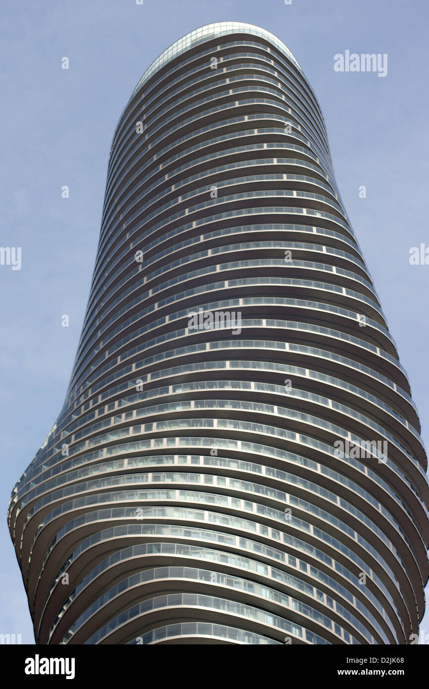 Il futuristico/moderno design condominio Foto Stock
