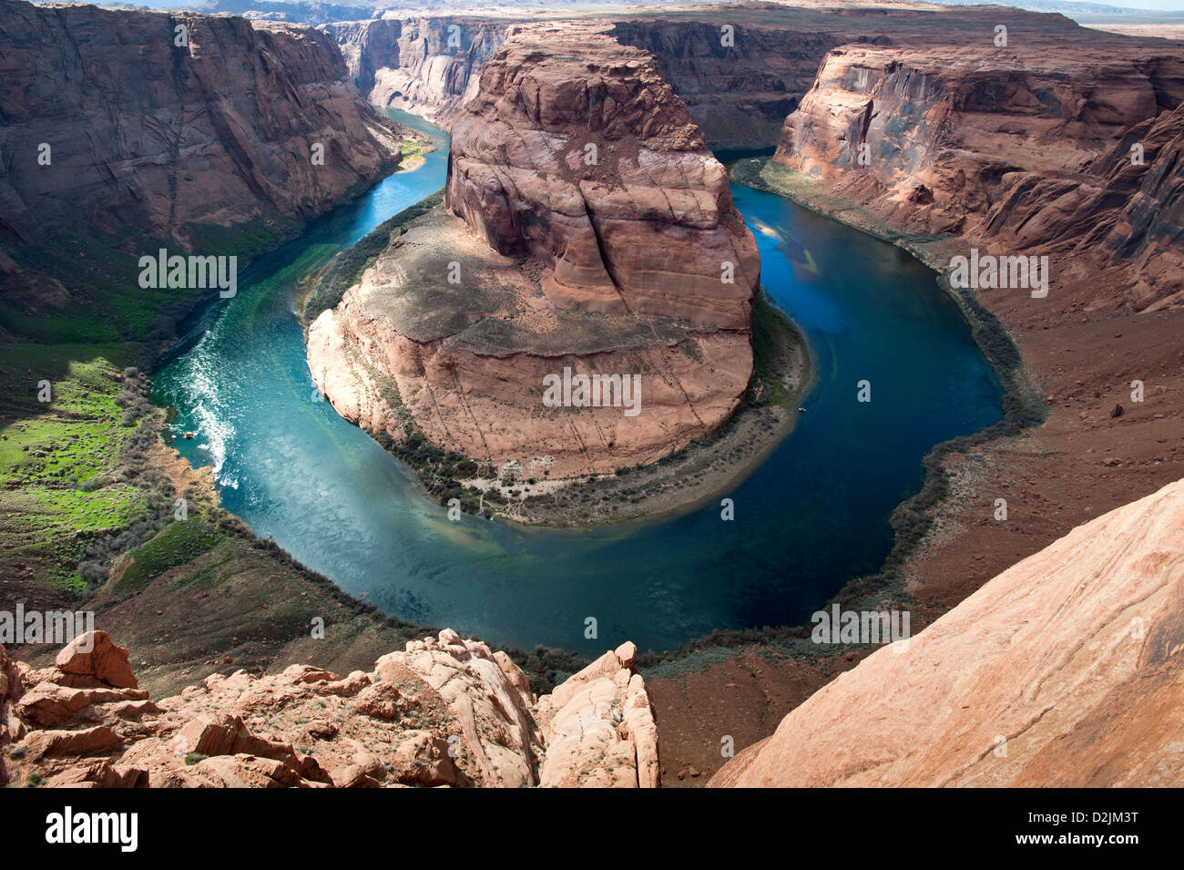 Curva a ferro di cavallo del fiume Colorado in Arizona USA Foto Stock
