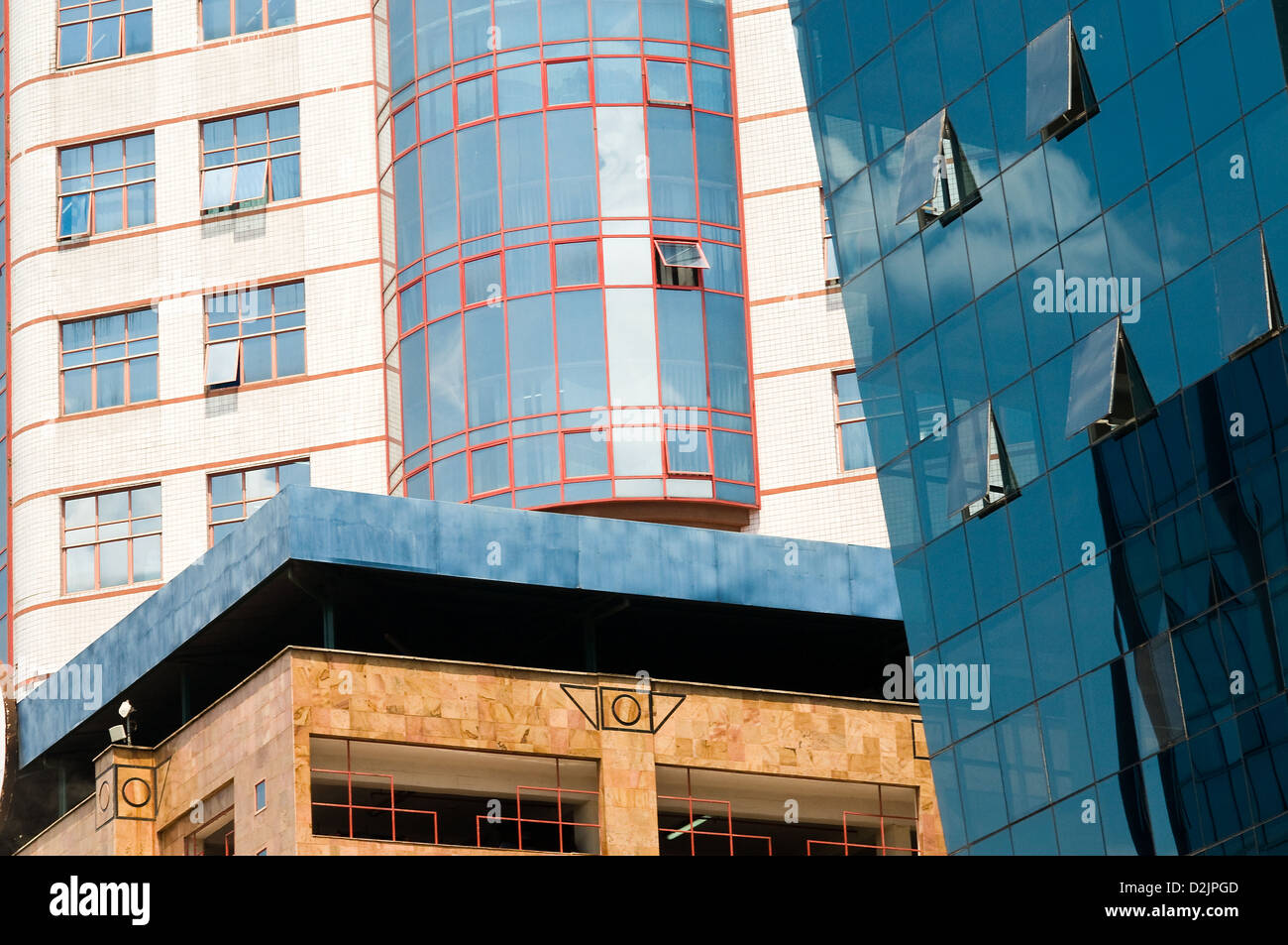 Grattacieli, westlands, Nairobi, Kenia Foto Stock