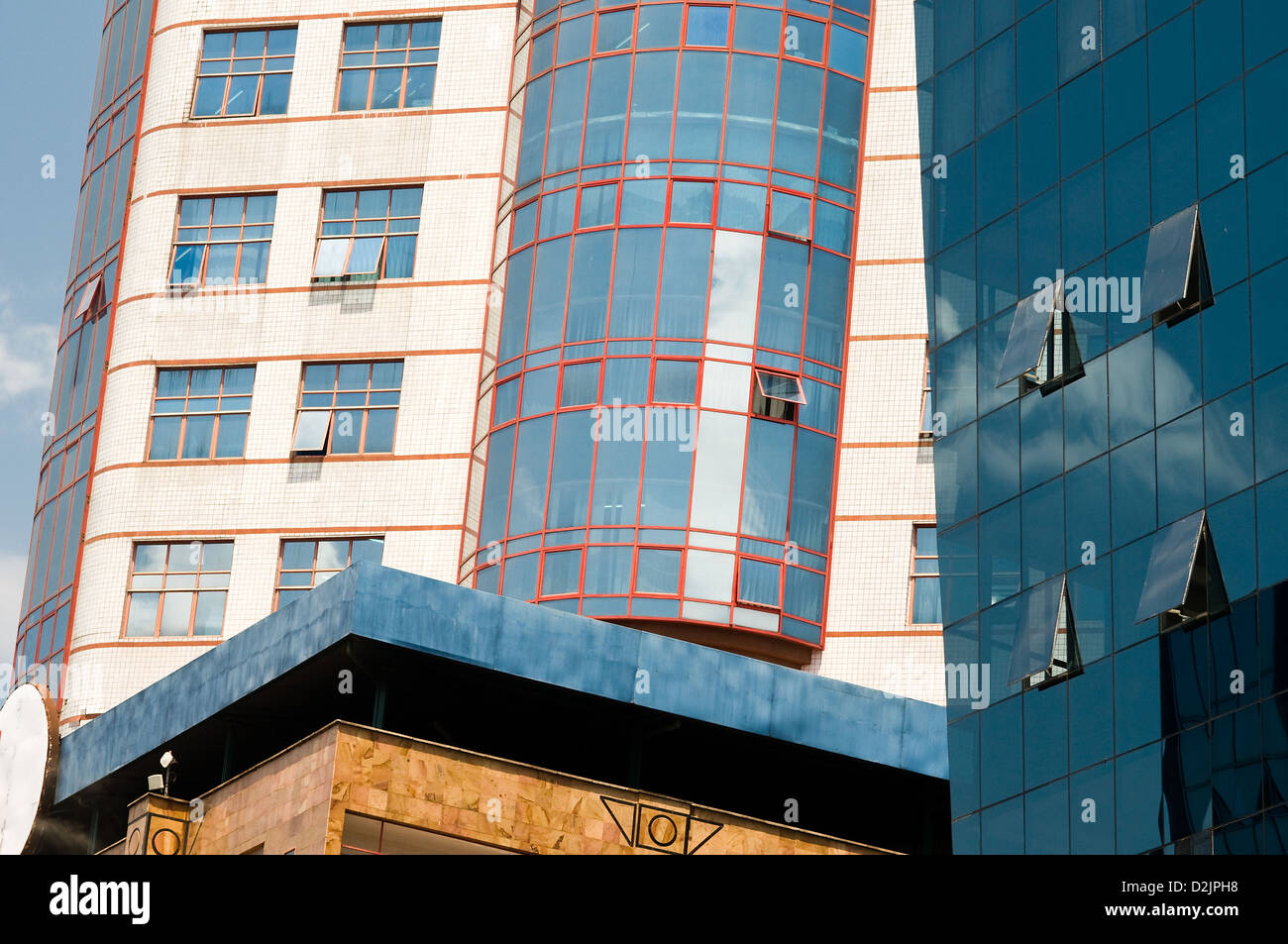 Grattacieli, westlands, Nairobi, Kenia Foto Stock