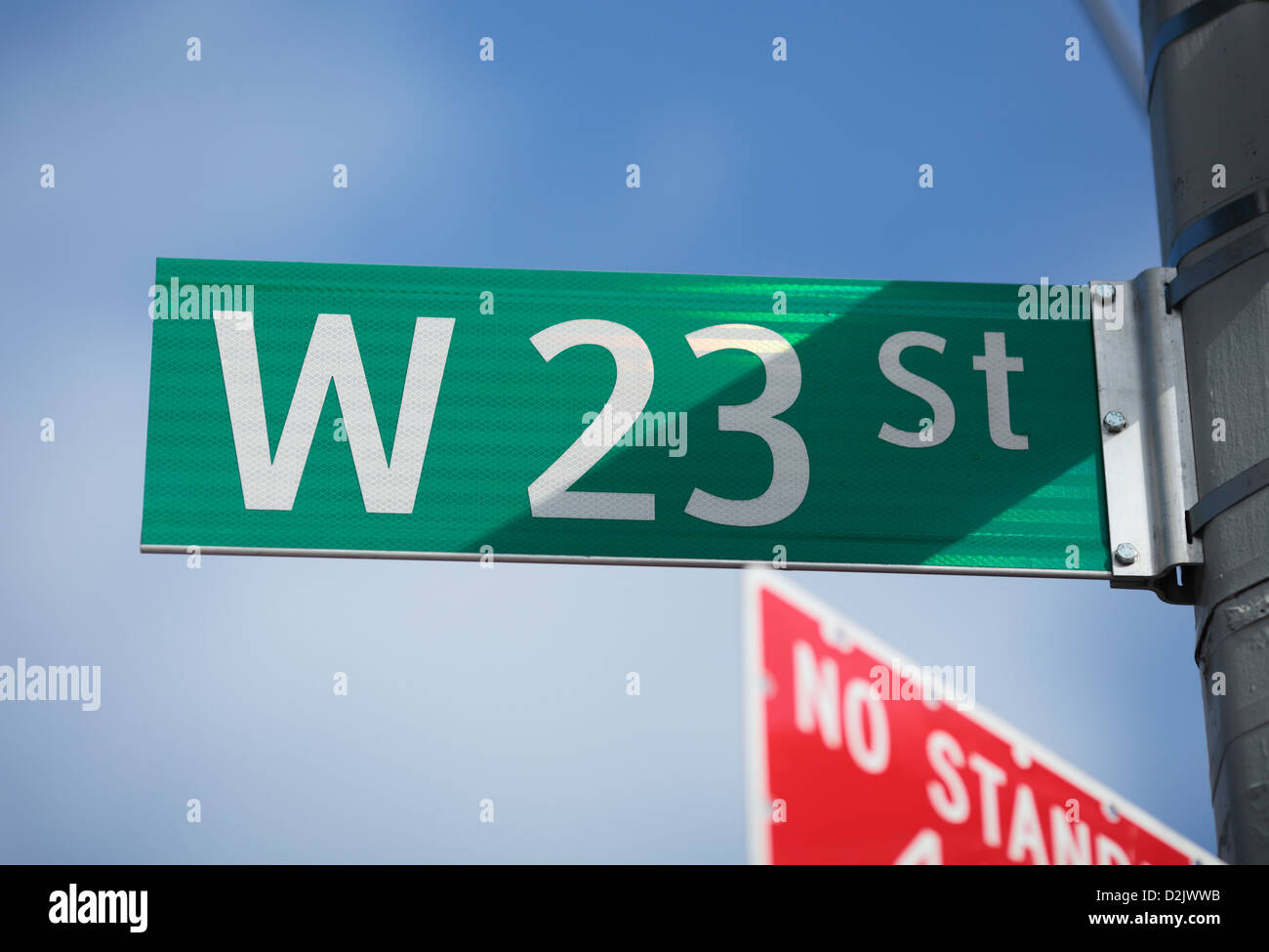 West 23rd Street sign, Manhattan, New York Foto Stock