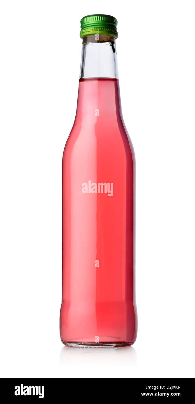 Bottiglia di alcool bevanda isolati su sfondo bianco Foto Stock