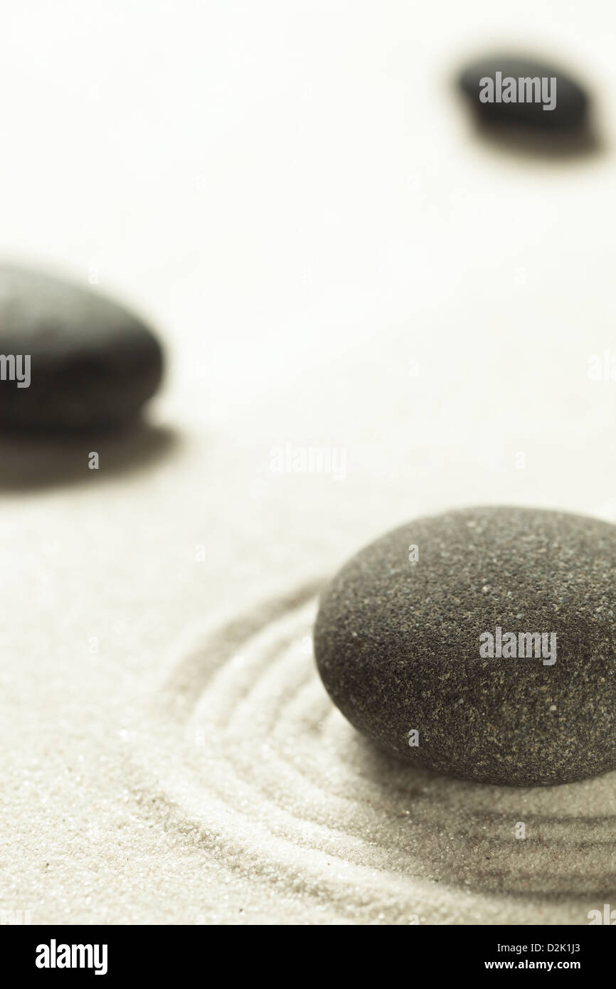 Pietre di Zen Foto Stock