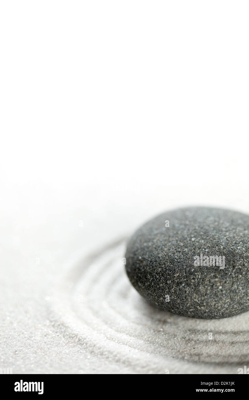 Zen Stone sfondo Foto Stock