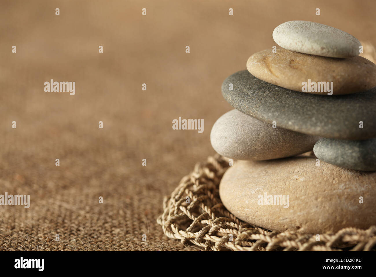 Pietre impilate Foto Stock