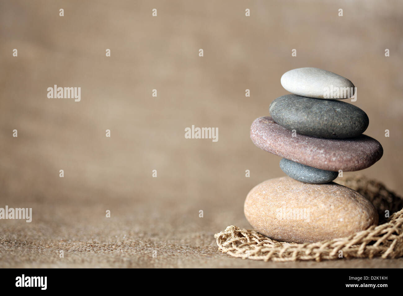 Pietre impilate Foto Stock