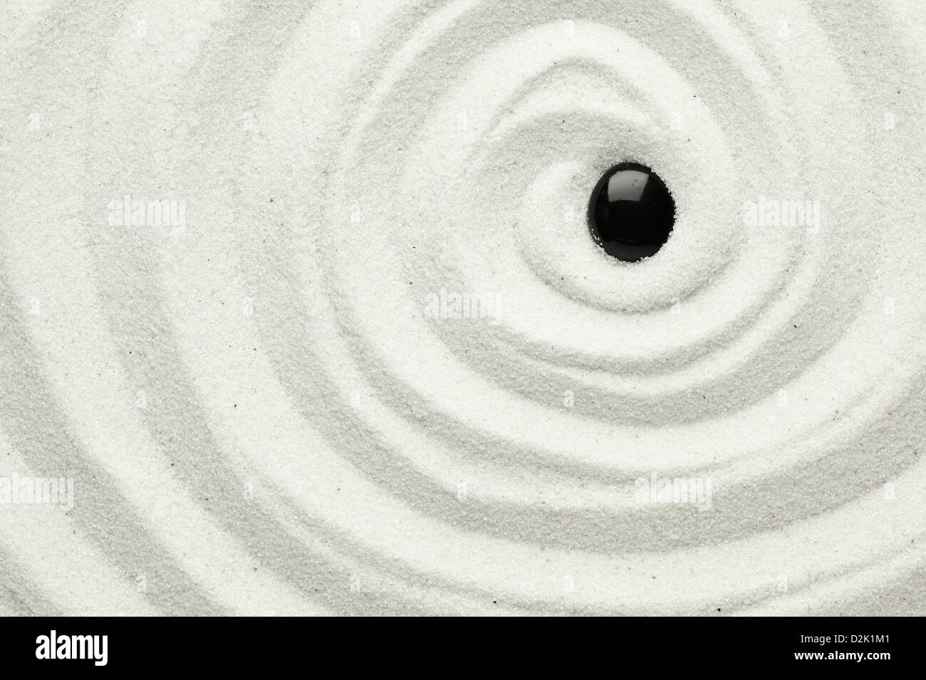 Pietra Nera in sabbia Foto Stock