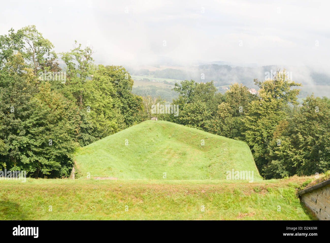 Konigstein fortezza sul fiume Elba, Germania Foto Stock
