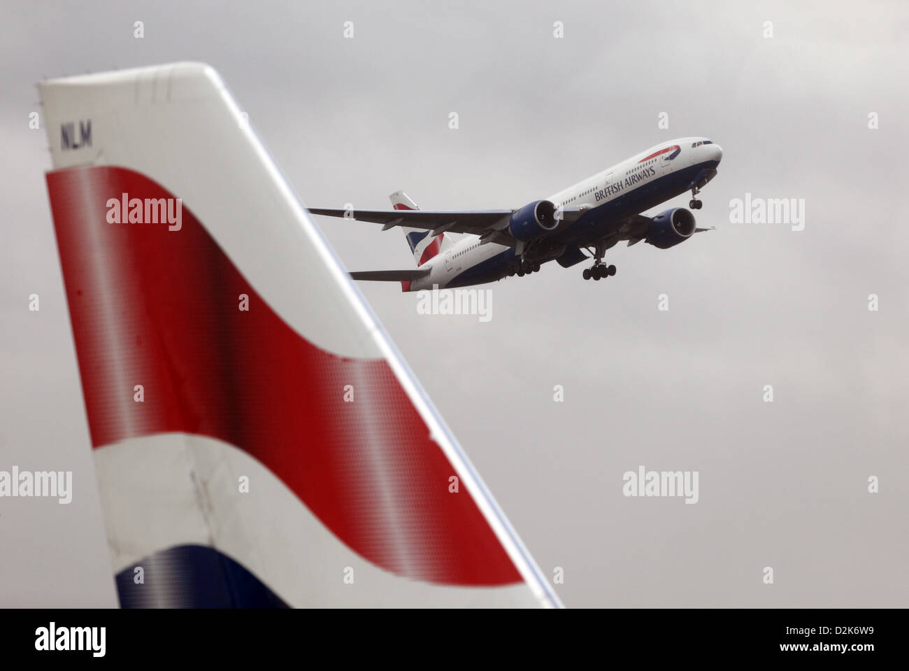 Londra, Regno Unito British Airways piano dall'inizio Foto Stock
