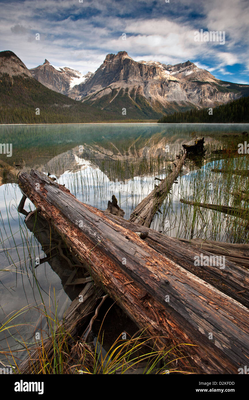 Il Lago di Smeraldo Parco Nazionale di Yoho BC Canada Foto Stock