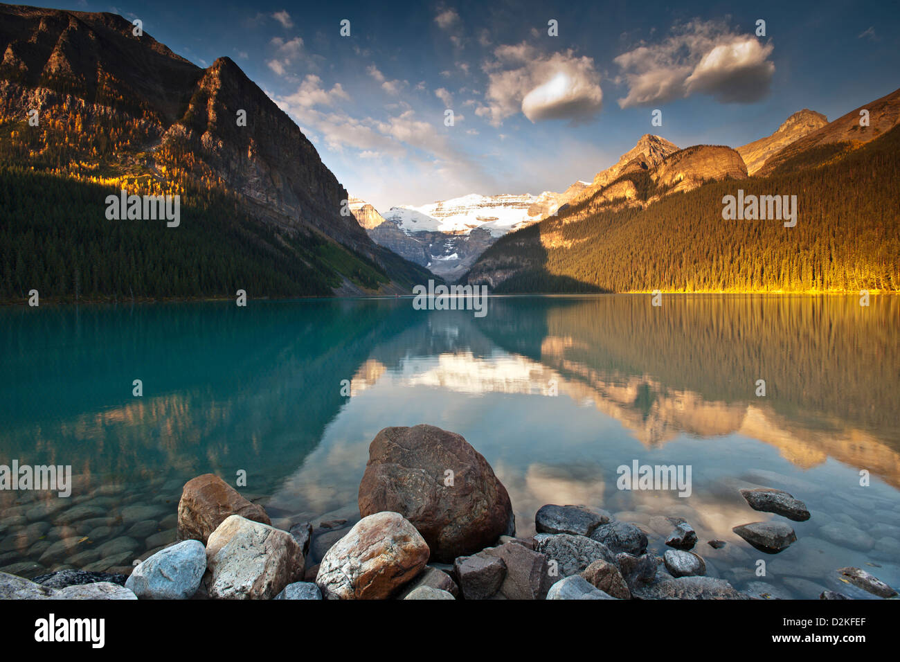 Lake Louise Alberta Canada Foto Stock