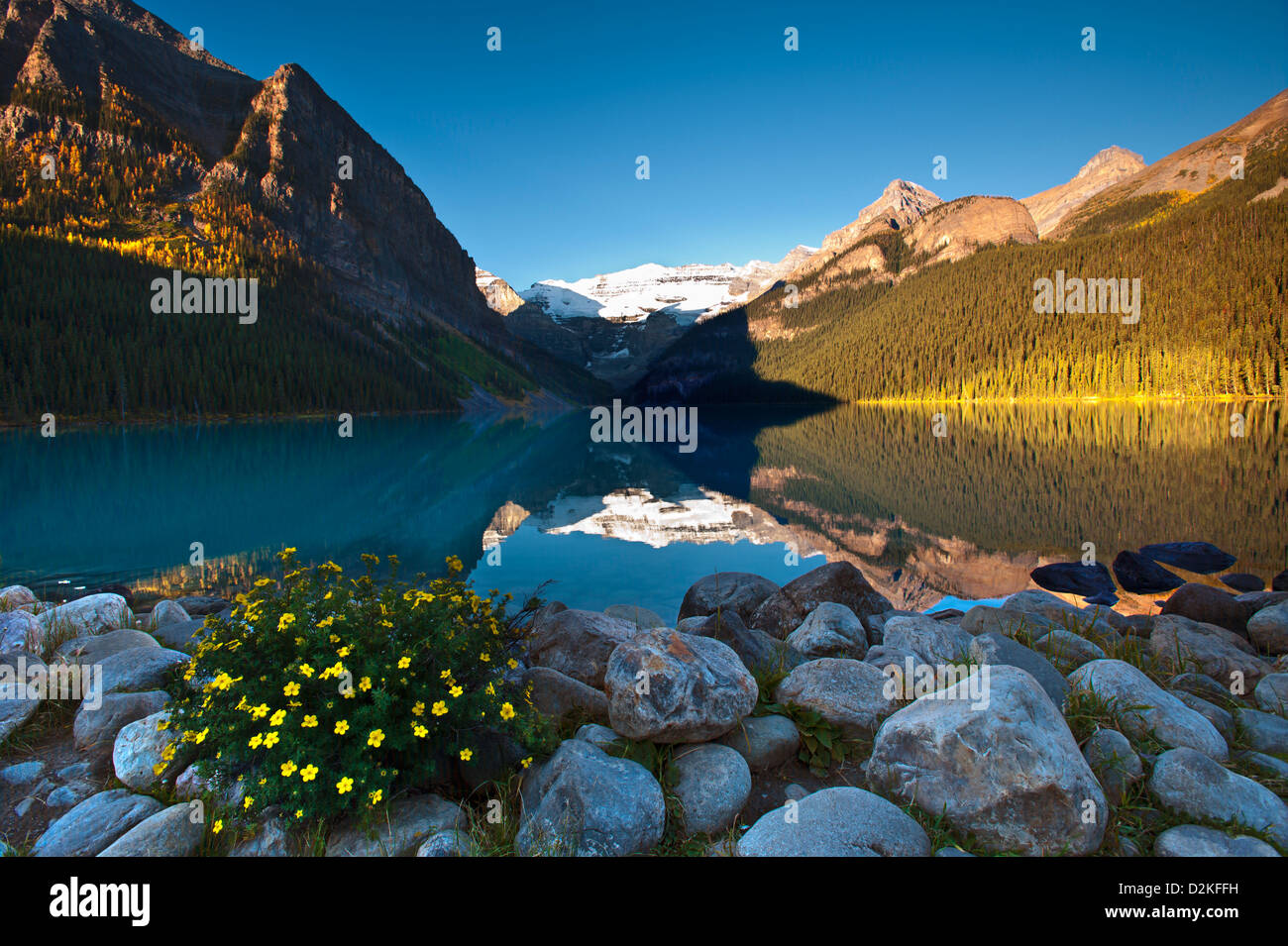 Lake Louise Alberta Canada Foto Stock