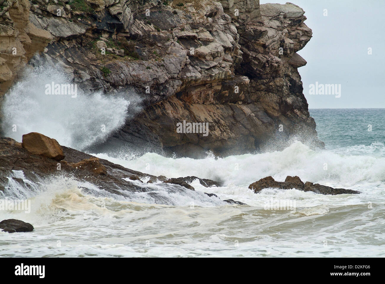 Vila do Bispo, Portogallo, la costa di Praia do Barranco Foto Stock