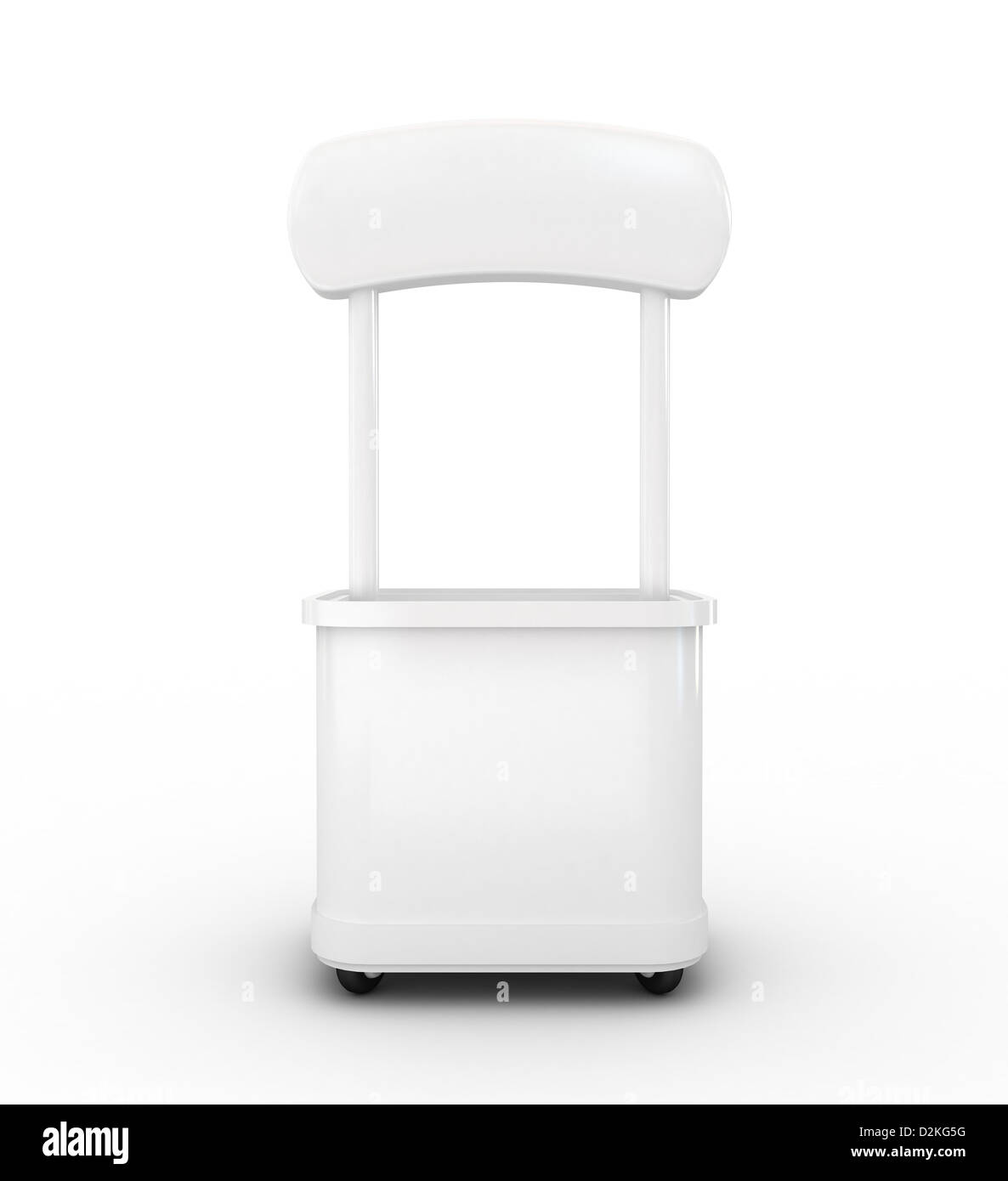 High Res.3d bianco contatore promozione isolato Foto Stock