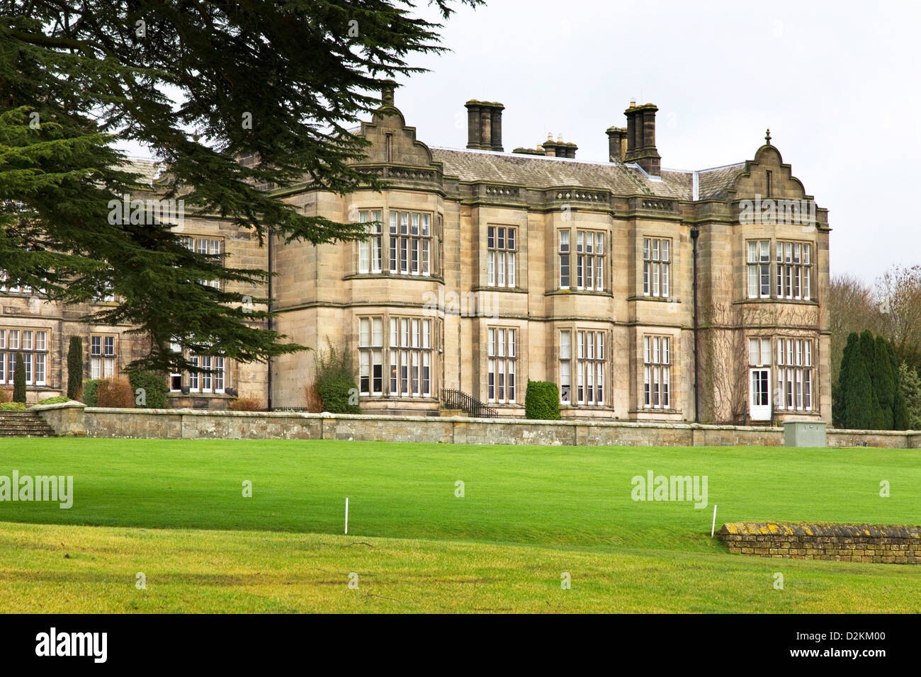 Matfen Hall, ex dimora signorile , ora Hotel, Golf + Spa, Matfen, Northumberland, England, Regno Unito Foto Stock